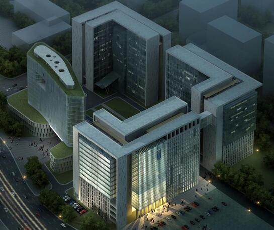 [天津]中星电子研发中心办公楼建筑设计方案（SU+文本）-1