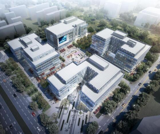 [上海]现代风格企业办公建筑项目方案设计-1