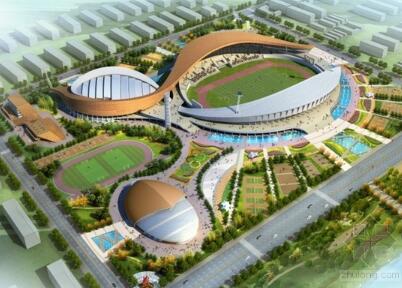 [山东]某体育中心规划及建筑设计方案文本（含CAD）-1