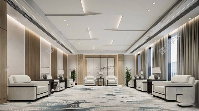 新中式贵宾接待室SU模型合集公司酒店会所VIP会客接待室-1